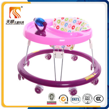 Rodas novas do silicone da chegada em volta do caminhante do bebê de Tianshun China